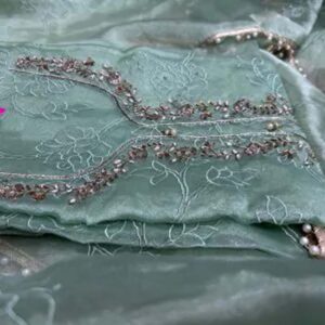 Dark gray banarasi Saree