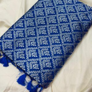 Pure Banarasi Silk Saree with Rich Zari Weaving and Grand Pallu